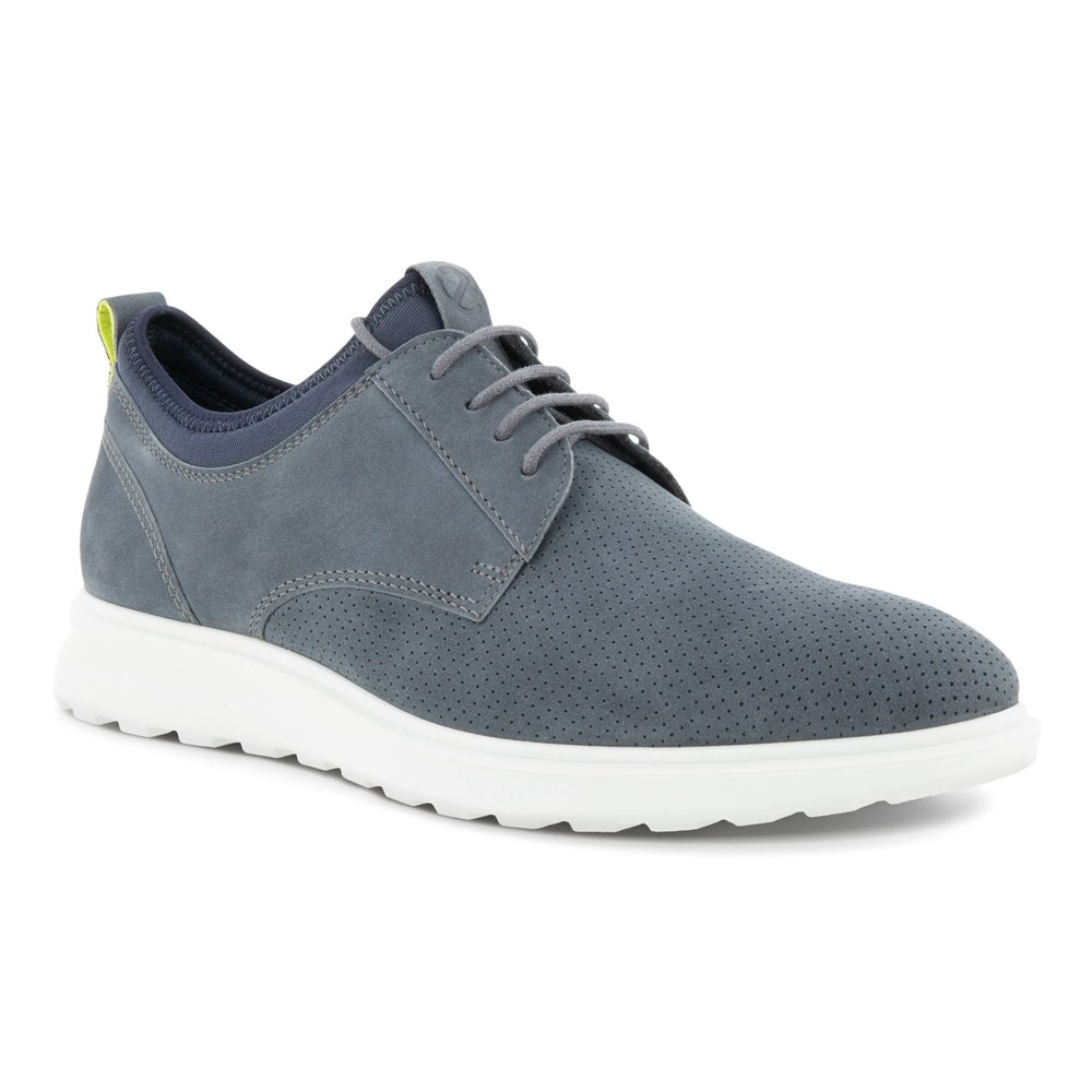 ECCO Mens Derby Shoe Grey - Cs20 Hybrid - HQM-480325